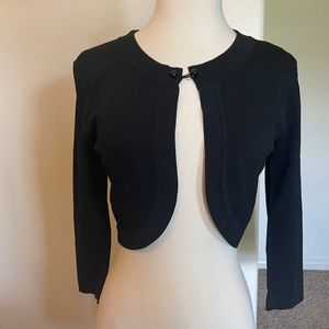 Black shrug sweater, size 10